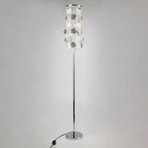 Торшер Eurosvet Flower 01070/3 хром/прозрачный хрусталь Strotskis EUROSVET ЭЛИТНЫЕ 180736 Хром