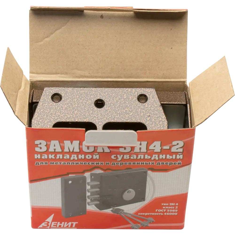ЗЕНИТ ЗН-4-2 — накладной замок для металлических и деревянных дверей 82490904 STLM-0028444 - Вид №3