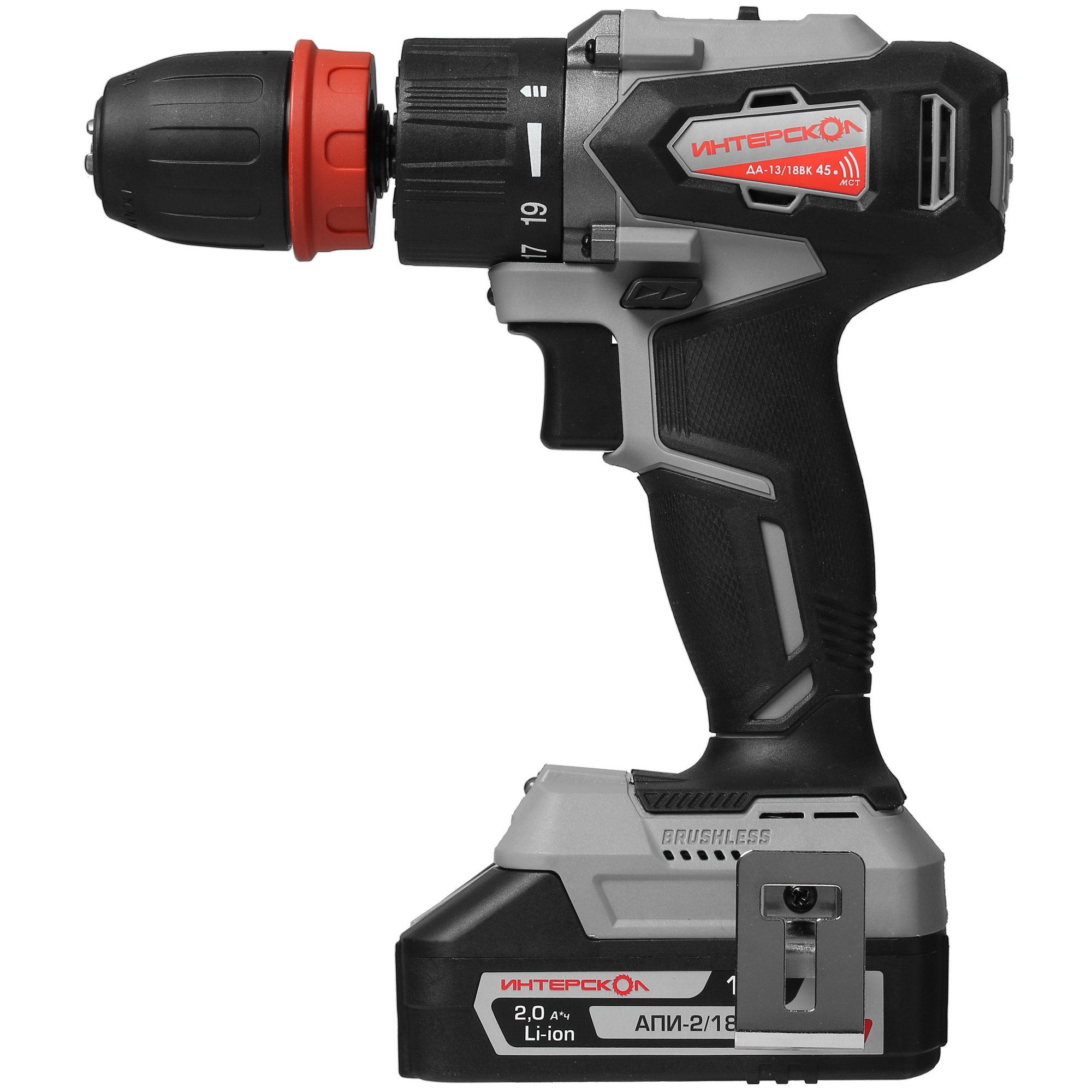 Дрель-шуруповерт Интерскол ДА-13/18ВК КОМБИ АПИ 18V 5085907 STDN-0020194