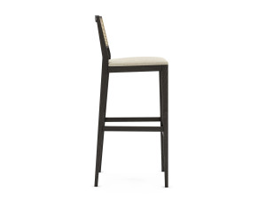 Барный стул из орехового дерева со спинкой