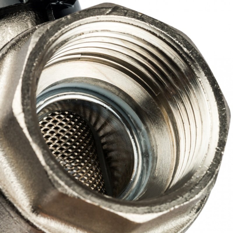 Кран шаровый STOUT ВВ 1" с фильтром, бабочка SVF0002000025 - Вид №1