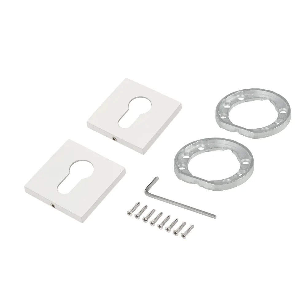 Накладка на замочную скважину Edson EDS-SC-Q2 51.6 мм цвет белый STLM-2003846 - Вид №1