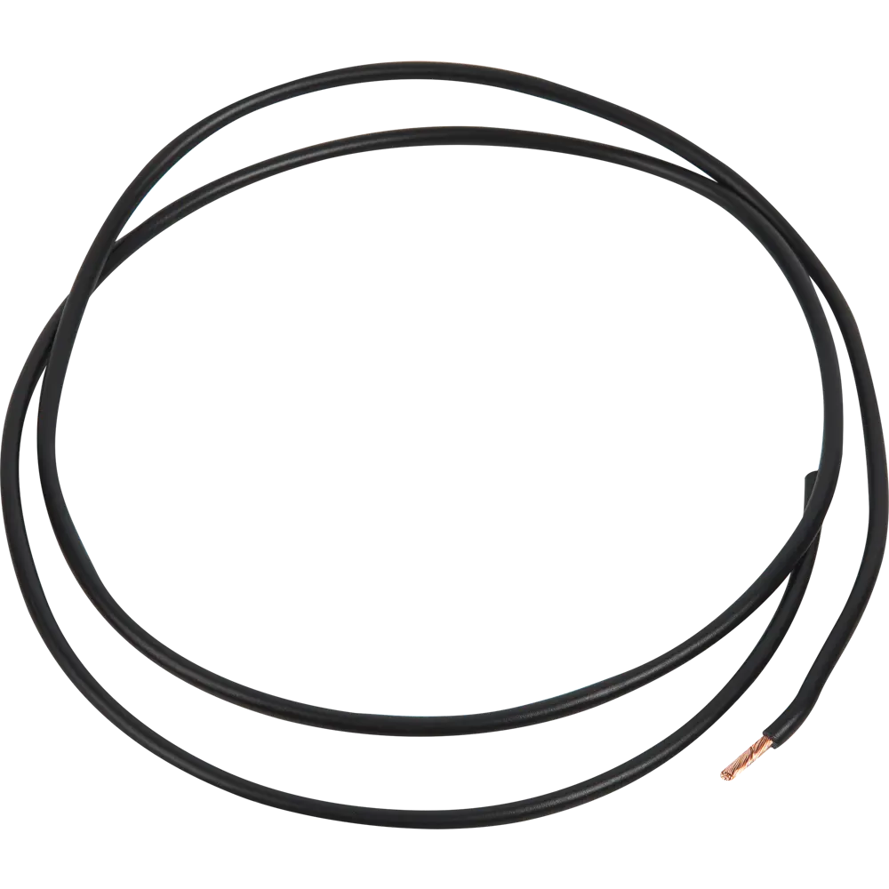 Провод Electraline ПУГВ 1x6 мм на отрез ГОСТ цвет черный STLM-2103591
