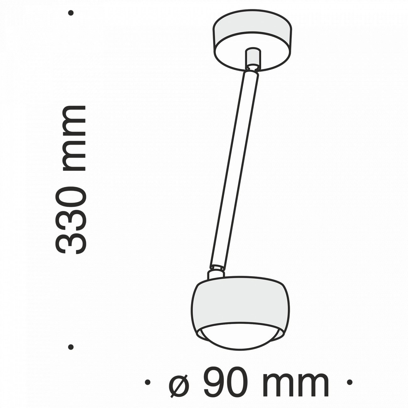 Спот потолочный светодиодный 33 см белый Lens MOD072CL-L8W3K TECHNICAL TECHNICAL, ЭЛИТНЫЕ 00-3956930 Белый  - Вид №5