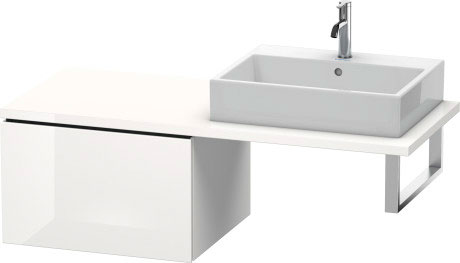 LC583300707 Шкафчик для консоли L-Cube #LC5833 620 x 547 мм Бетонно-серый матовый декор Duravit - Вид №2