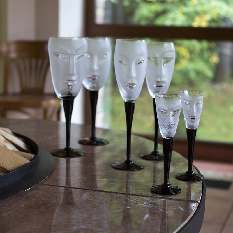 42033 Бокал из прозрачного хрусталя "Кубик", Объём 250 мл., Высота – 250 мм. Maleras  - Вид №1