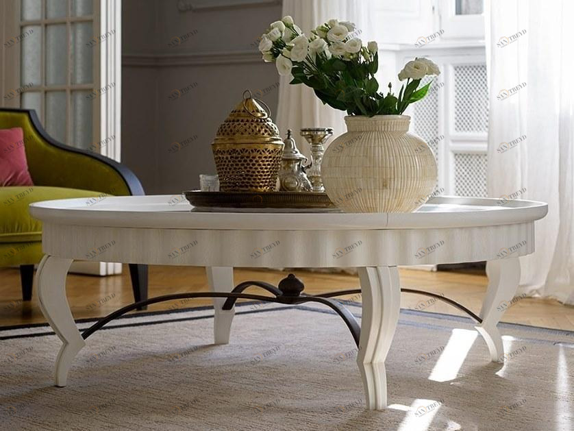 Prestige Лакированный журнальный столик из дерева и стекла Dama Cvf085