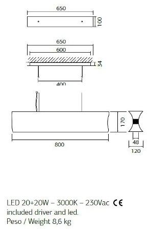 ENGI Подвесной светильник из керамики ручной работы  Enrt  - Вид №3