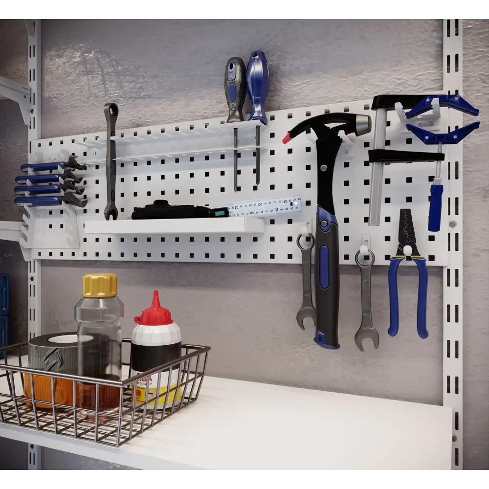 Направляющая двухрядная KONSENSA 150 см нагрузка до 1 кг сталь 1 шт STLM-2026072 - Вид №4