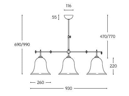 Стеклянный подвесной светильник Aldo Bernardi Caracoi ARCH-00110125 - Вид №2
