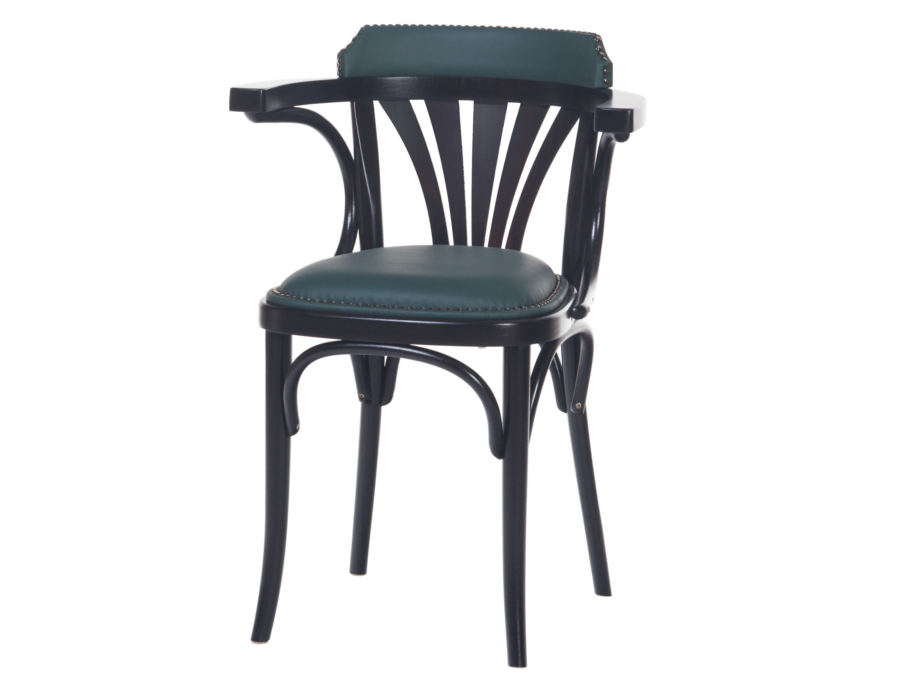 Деревянный стул с мягким сиденьем TON N° 24 ARCH-00091606 - Вид №2