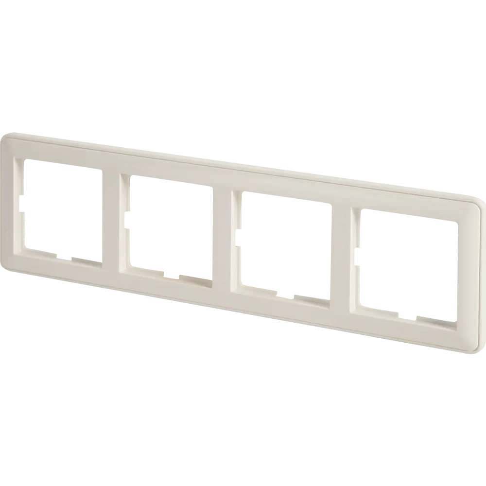 Рамка SYSTEME ELECTRIC W59 для 4 розеток - защита и стиль в белом цвете 18799181 STLM-0012744 - Вид №1