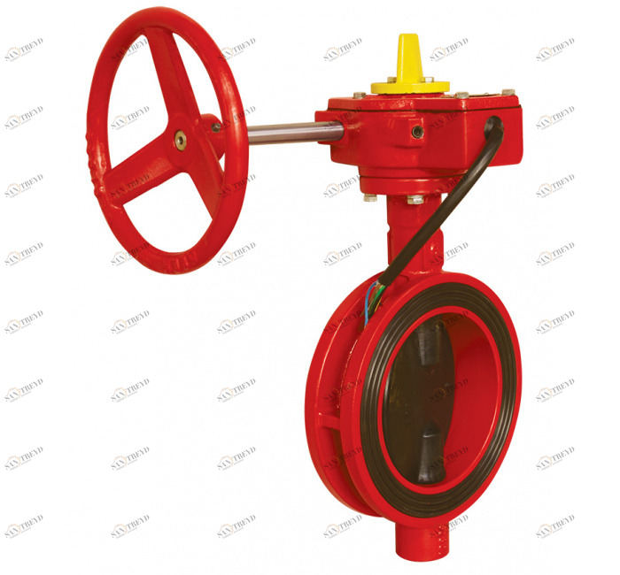 GENEBRE 2113 10 Дисковый затвор вафельного типа с коробкой передач и концевым выключателем 