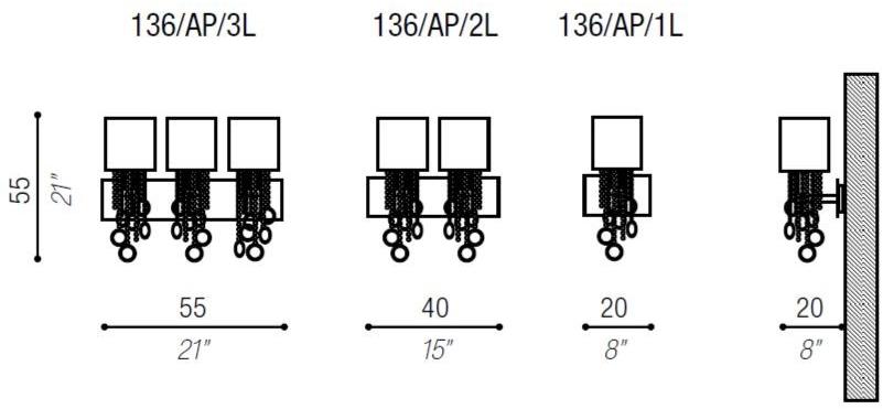 Aiardini Бра с кристаллами Lisa sun-id-1346792 - Вид №2