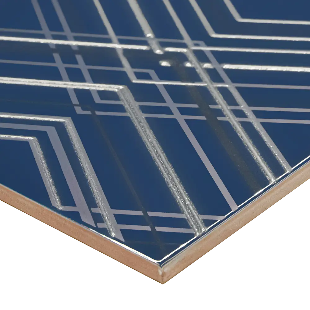 Декор настенный Azori «Festa» 20.1x50.5 см цвет синий индиго STLM-2119827 - Вид №2