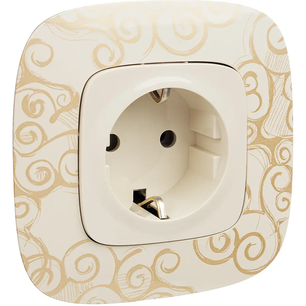 Розетка Legrand Valena Allure 2 контакта с заземлением цвет слоновая кость STLM-2061463 - Вид №8