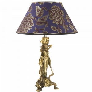 32064,34051 Настольная лампа Флора Бронза Маргарита Фиолет BOGACHO