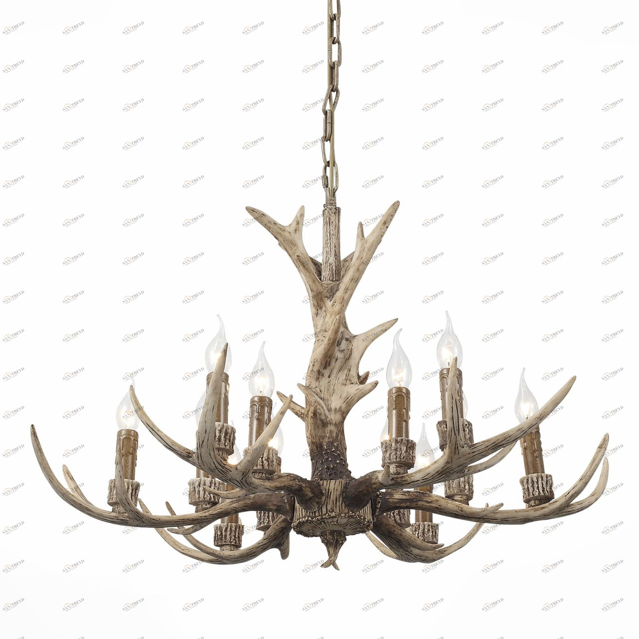 Подвесная люстра ST Luce Renna SL153.703.12 ST LUCE ДИЗАЙНЕРСКИЕ, RENNA 057878 Коричневый 