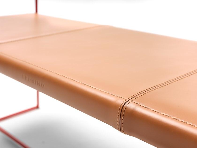 EPÒNIMO Скамейка из окрашенной стали и кожи New outline Ol003  - Вид №4