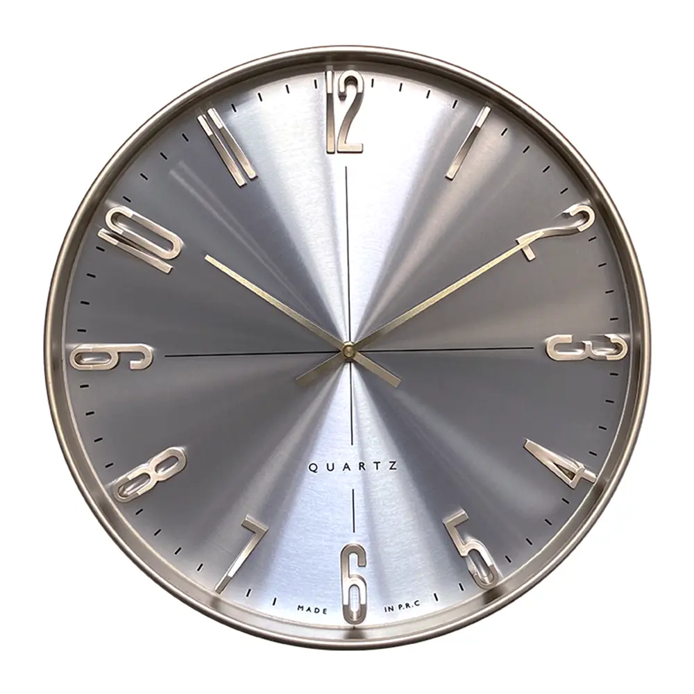 Настенные часы Dream River с 3D-эффектом, серебристые, Ø40 см 89395801 STLM-1568143