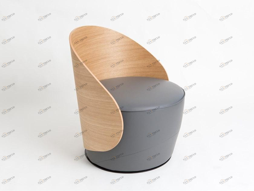 Real Piel Кресло с мягким сиденьем и спинкой из дуба sun-id-1466576