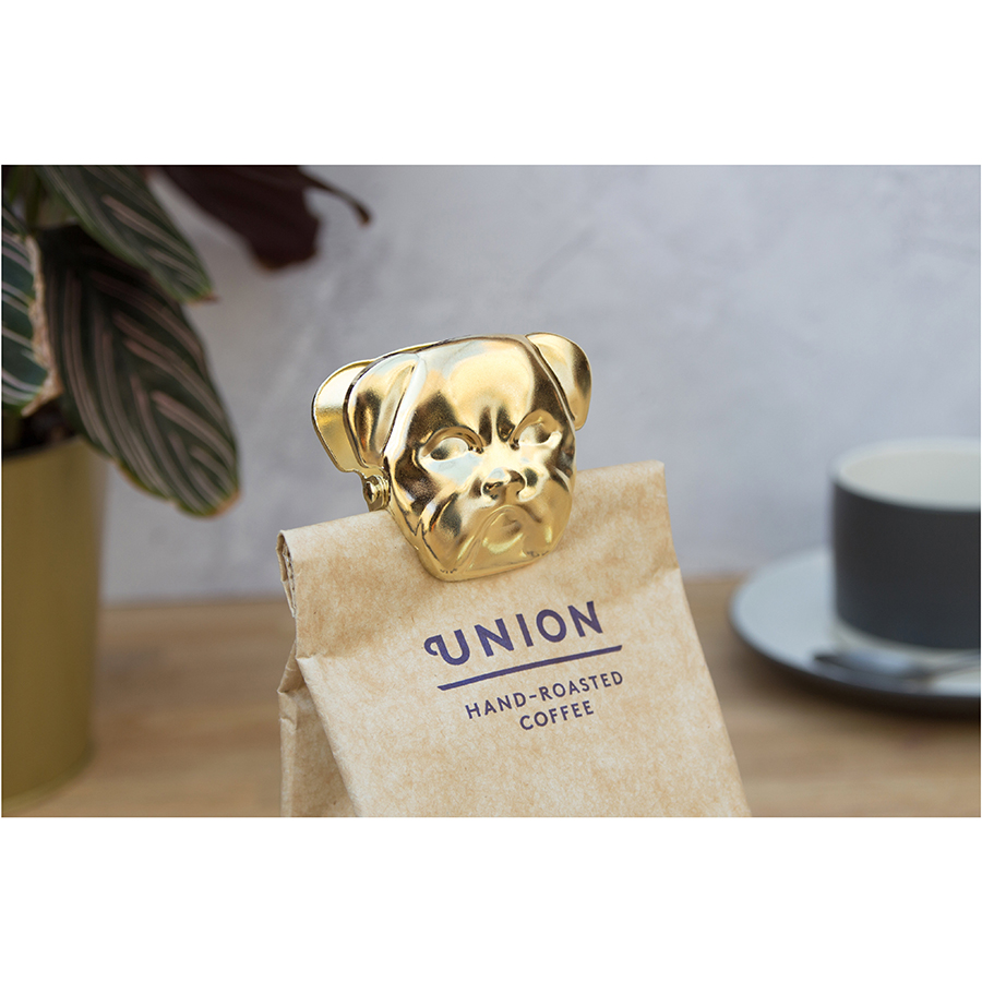 SK GRIPDOG1 Зажим для пакетов bulldog, латунь Suck UK  - Вид №4