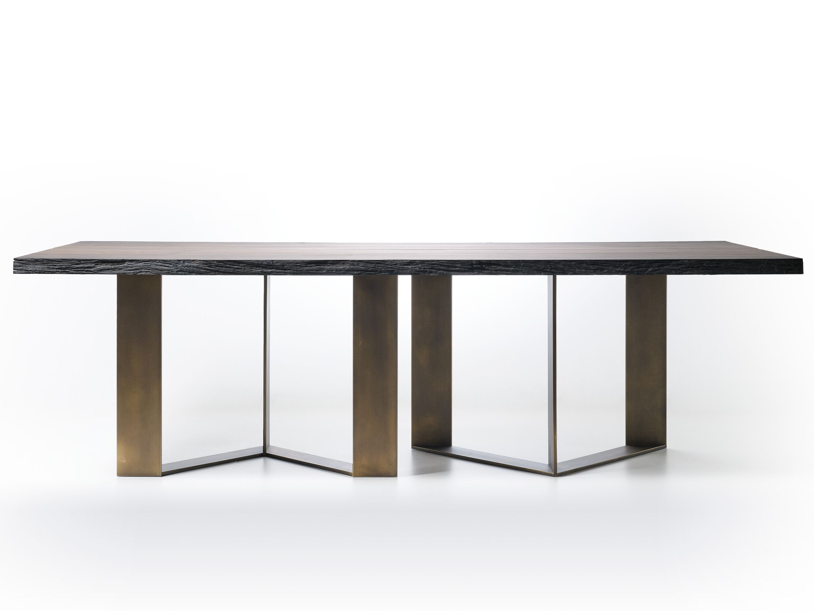 Прямоугольный стол из ископаемого дуба Teúkhō PYTHAGORAS ARCH-00010077