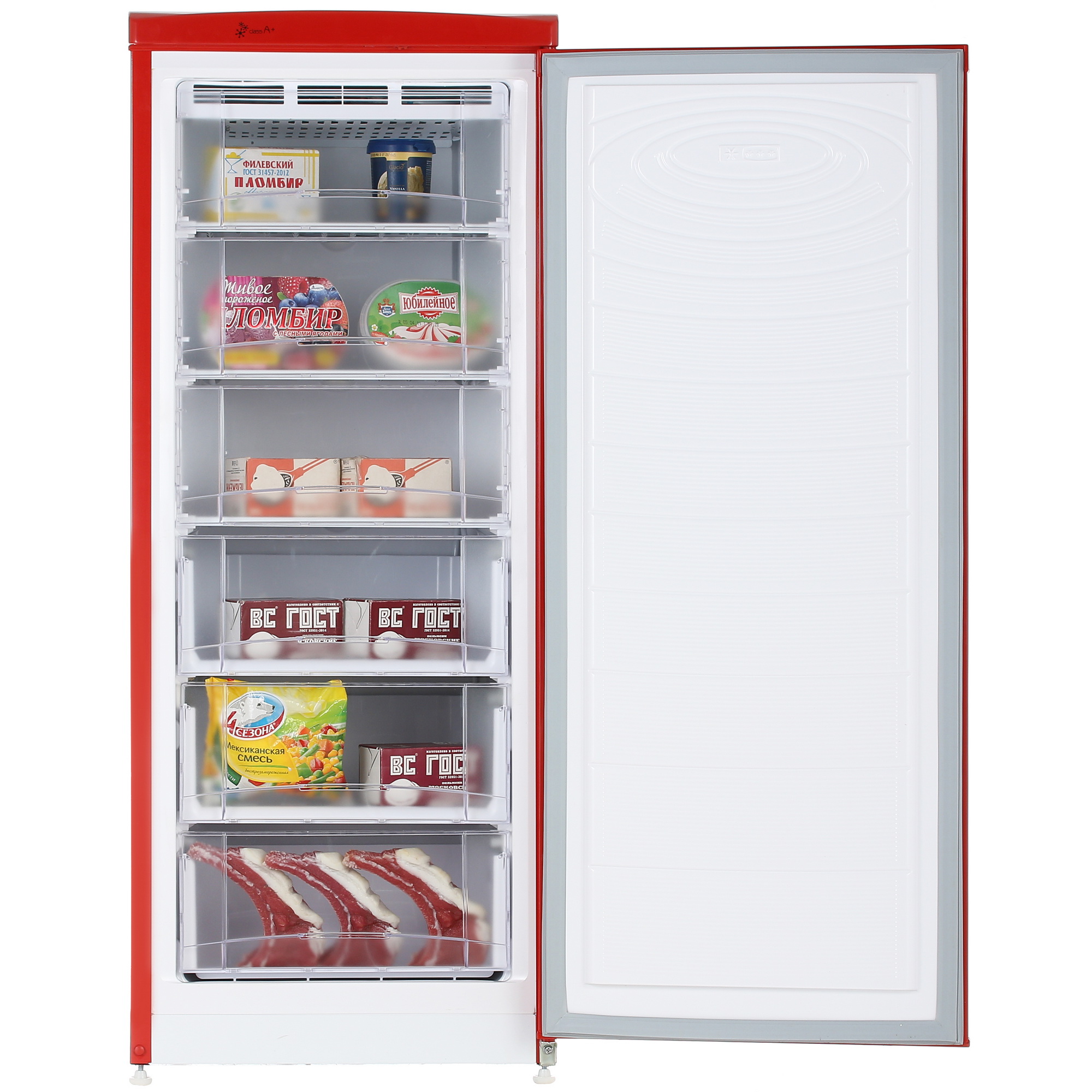 8135860 Морозильный шкаф  NORDFROST DF 165 RAP красный STDN-0044039 - Вид №7