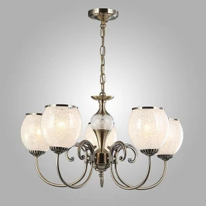 Подвесная люстра Eurosvet 60046/5 античная бронза EUROSVET ДИЗАЙНЕРСКИЕ 186765 Белый