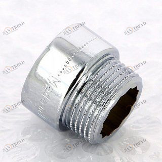 Удлинитель НР-ВР хромированный 15х1/2"  TIEMME 1500069