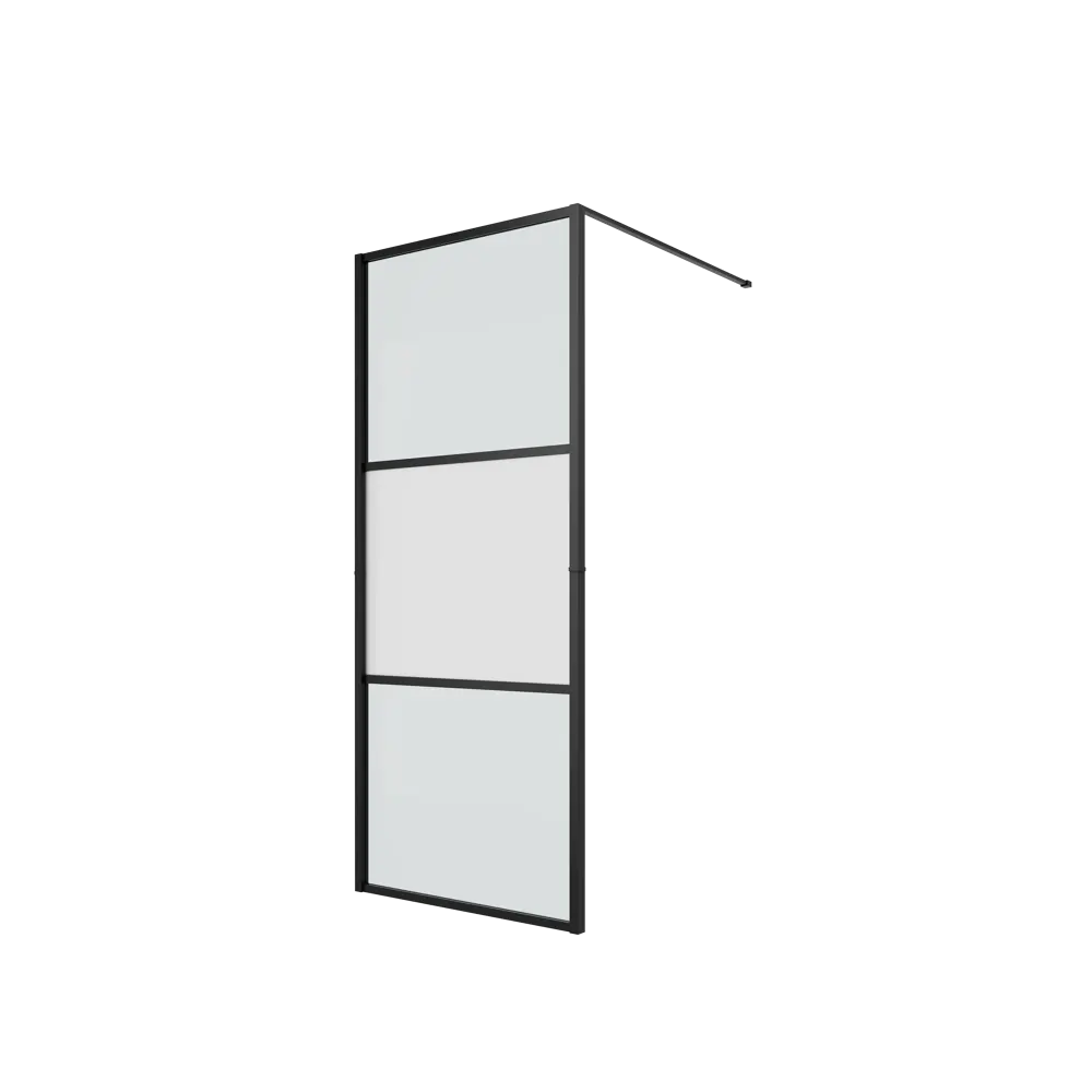 Душевая перегородка Awero Alcora 90x80см стекло прозрачное 6мм STLM-2076631 - Вид №1