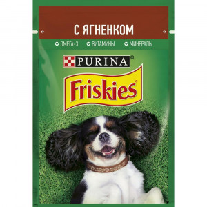 ПР0054742 Корм для собак Ягненок пауч 85г Friskies