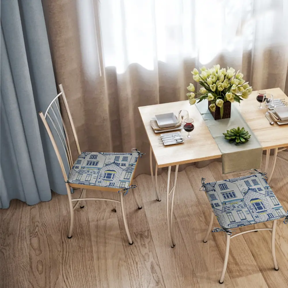 Галета на табурет «Город» 35x35 см цвет мультиколор LINEN WAY STLM-2140887 - Вид №3