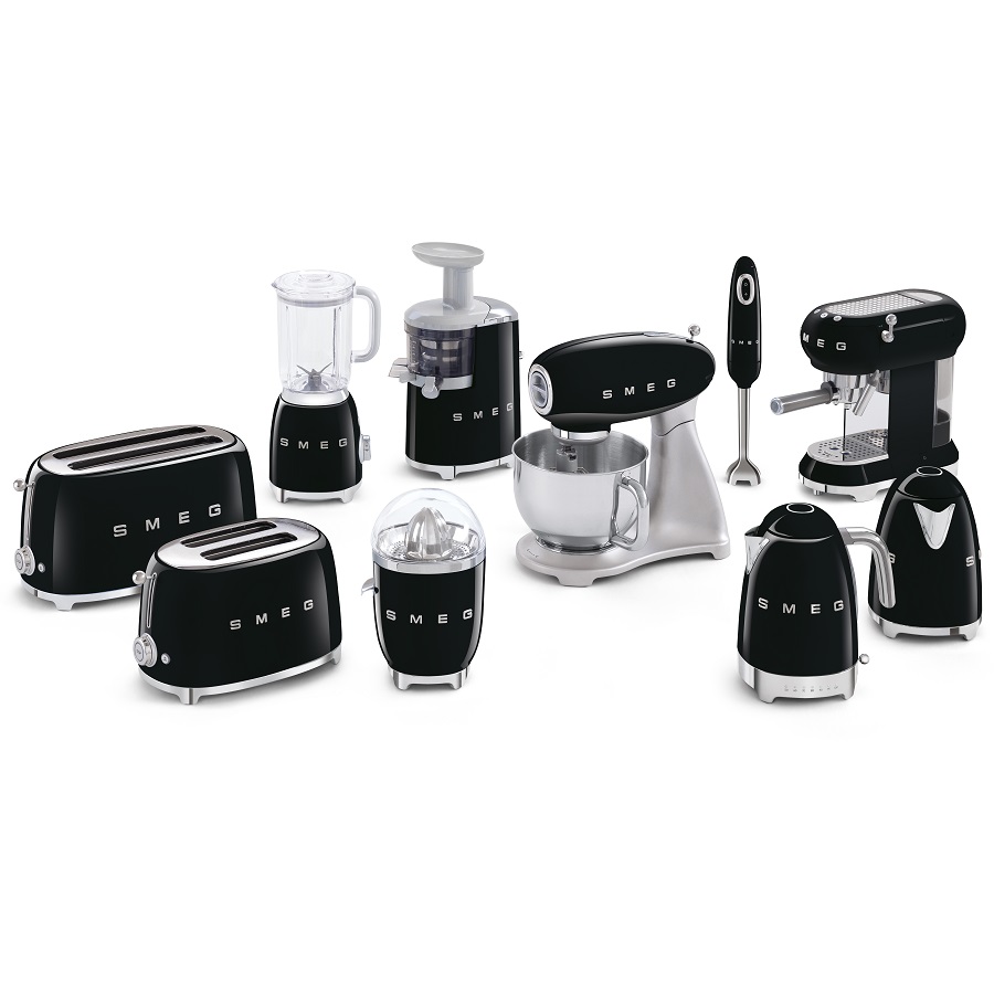 Кофемашина-эспрессо Smeg, черная ECF01BLEU - Вид №5