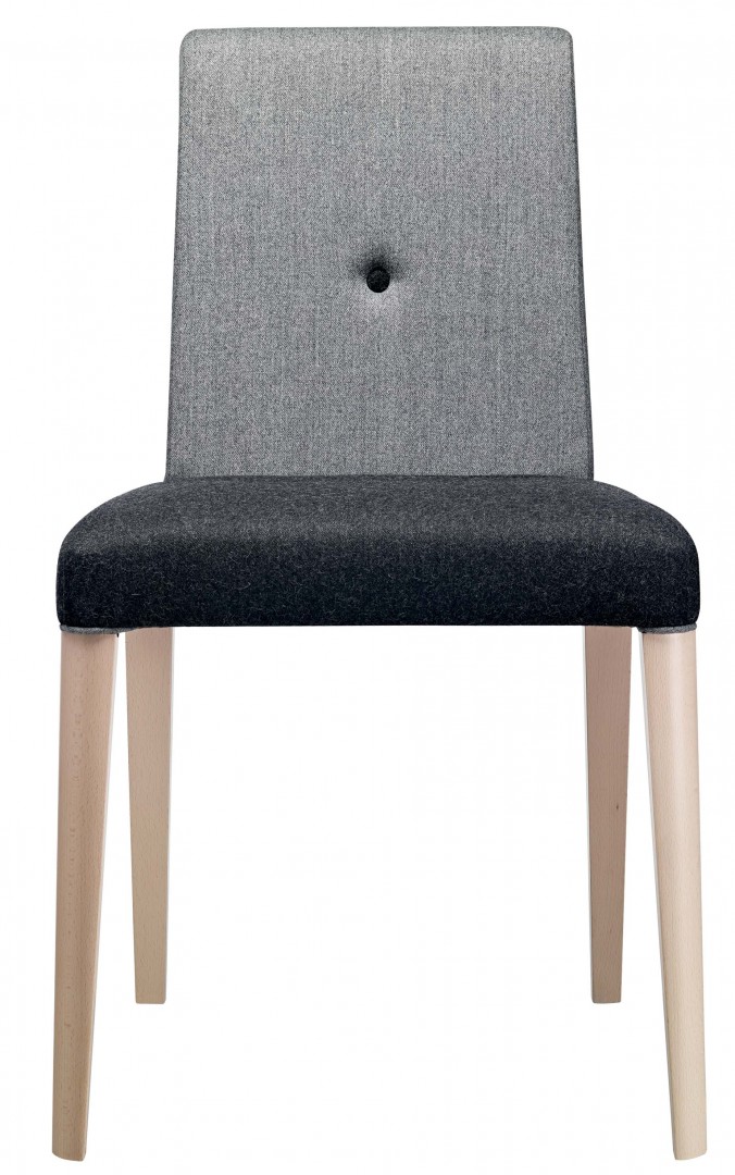 Punto 190 Стул с каркасом из древесины бука, 4 ножки. Сиденье и спинка мягкие. Et al. Punto - Вид №1