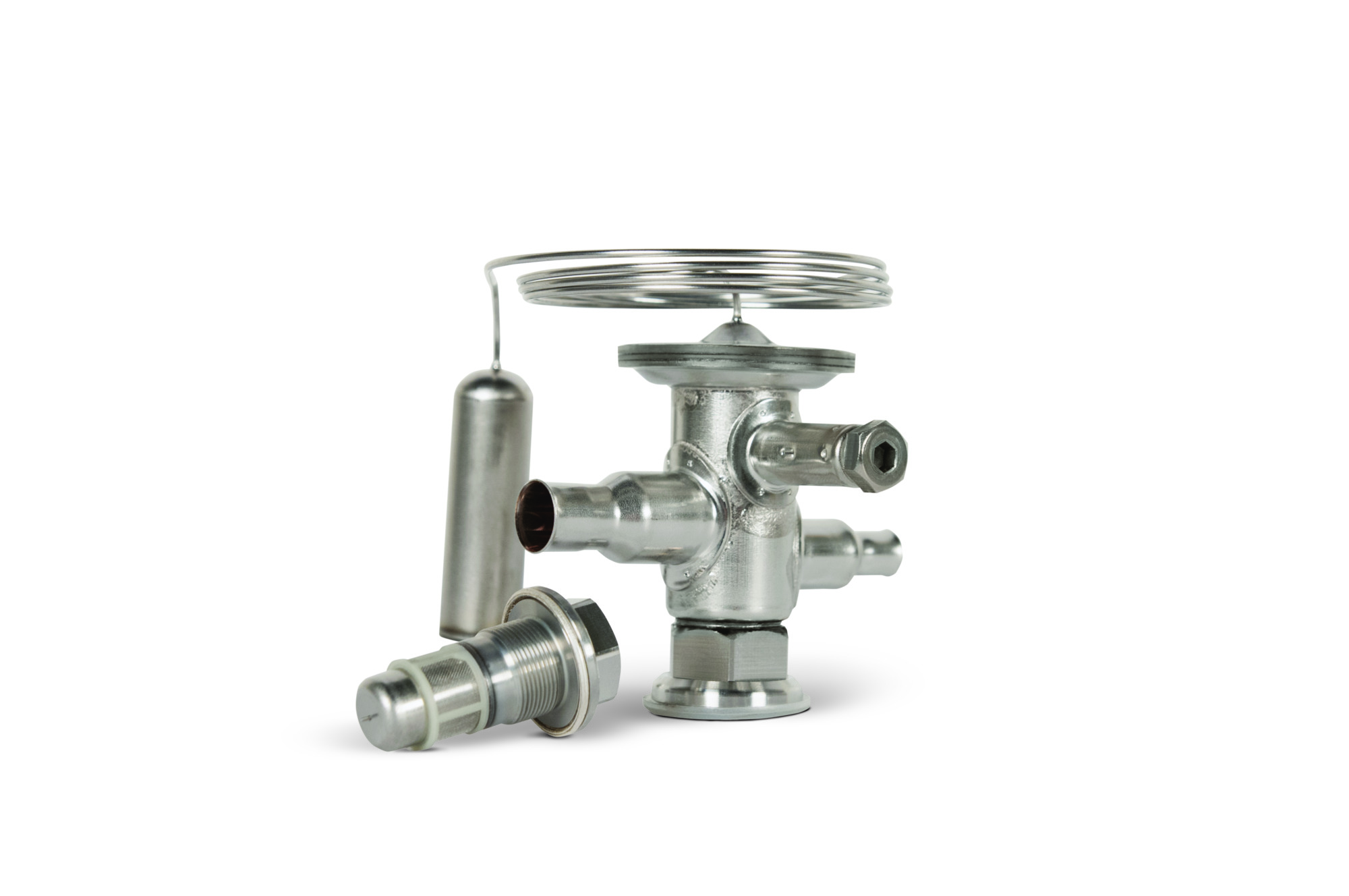 Danfoss TUA/TUAE — Клапаны терморегулирующие со сменными клапанными узлами TUA Корпус клапана с элементом термостат 068U2201  - Вид №9