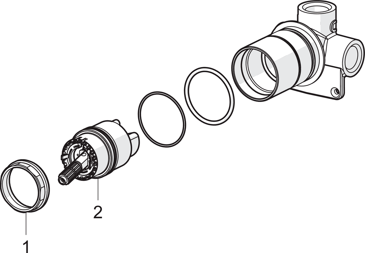 Oras 1086 Корпус  смесителя для душa 1086  - Вид №4