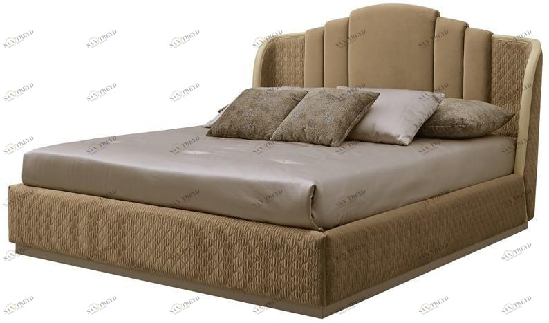 A.R. Arredamenti Кровать из ткани с мягким изголовьем Oliver Ol70