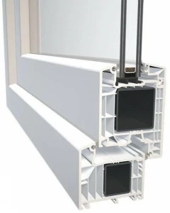 Diquigiovanni Входная дверь ПВХ со стеклянными панелями Dqg 85 smart