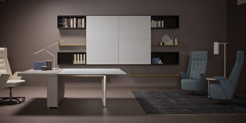 ESTEL GROUP Рабочий стол из дерева и кожи Deck sun-id-1481881 - Вид №5