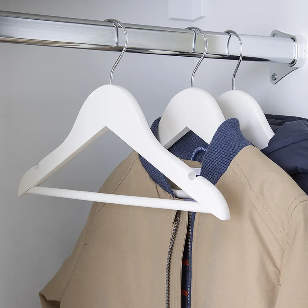 Плечики для одежды детские KONSENSA  30.5 см дерево цвет белый Плечики детские STLM-2102477 - Вид №5