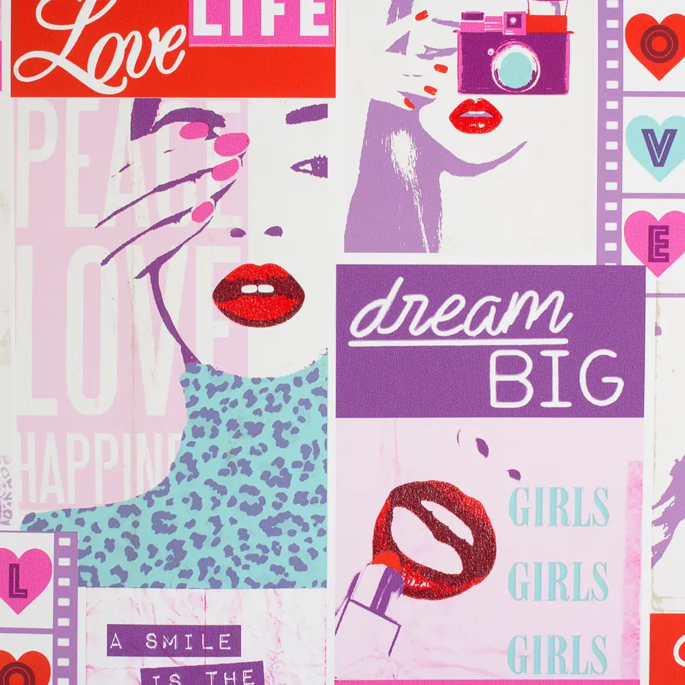 Обои бумажные для детской Girls 0.53х10 м цвет розовый Ra 209600 Rasch Kids & Teens STLM-2029559 - Вид №2