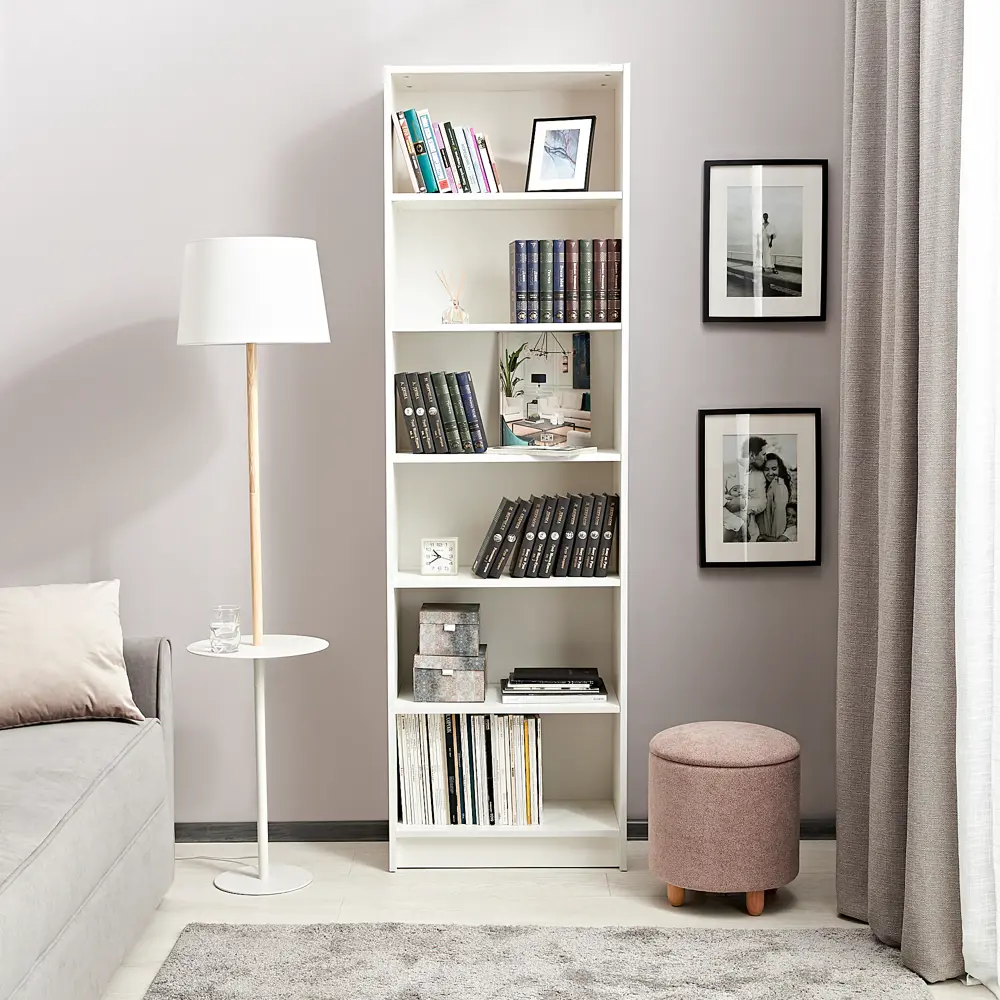 Стеллаж БУККЕР для книг и аксессуаров с регулируемыми полками 82851585 STLM-0037032