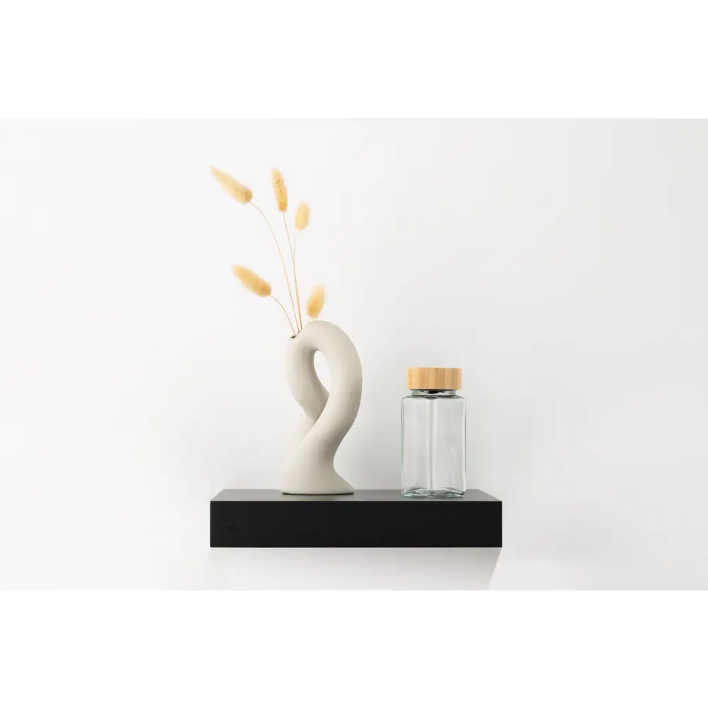 Настенная полка KONSENSA 23x23.5 см со скрытым креплением МДФ цвет черный STLM-2023406 - Вид №7