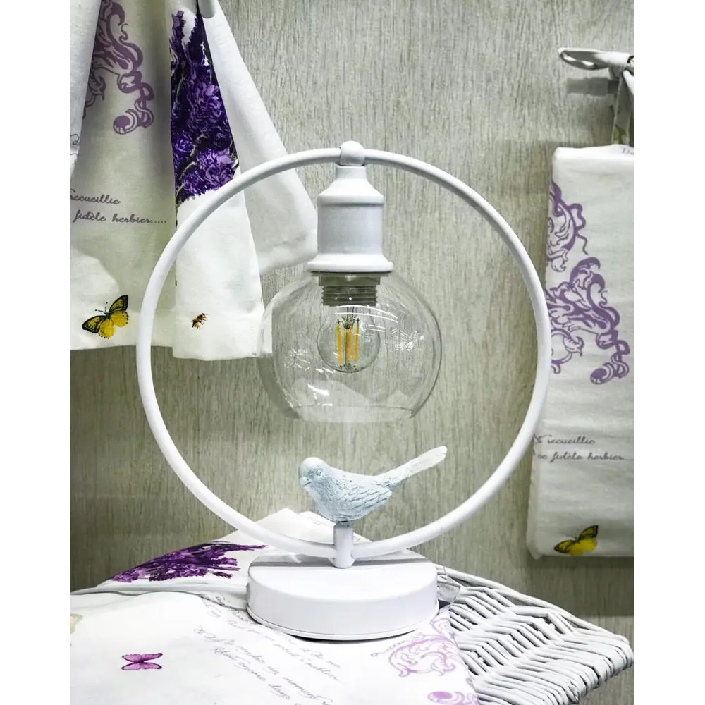 Настольная лампа Vitaluce Птички 1 лампа 2м² Е27 цвет белый матовый STLM-2036628 - Вид №10