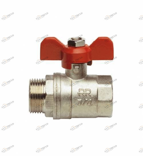 Кран шаровый 1/2 RR_гш бабочка 365МF 365МF REMER 181172