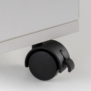 Мебельное колесо поворотное , с винтом М9,8, с тормозом, D40, черный LJPS0233 Public Steel Россия