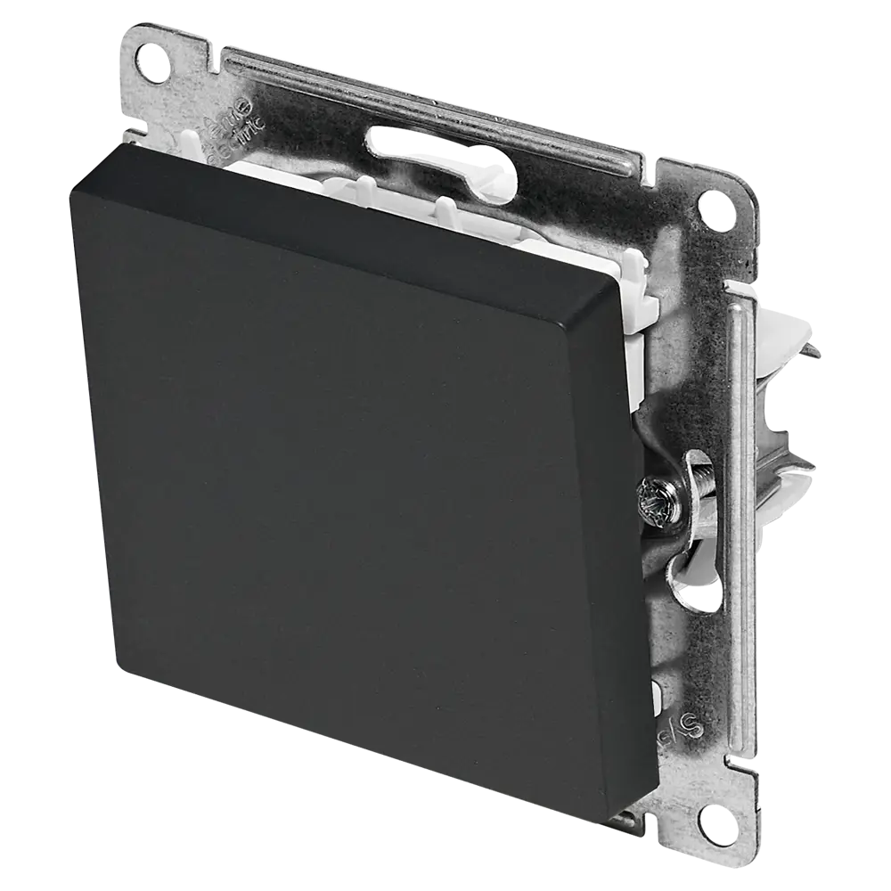 Переключатель перекрестный встраиваемый Systeme Electric AtlasDesign 1 клавиша цвет базальт STLM-2060180 - Вид №1