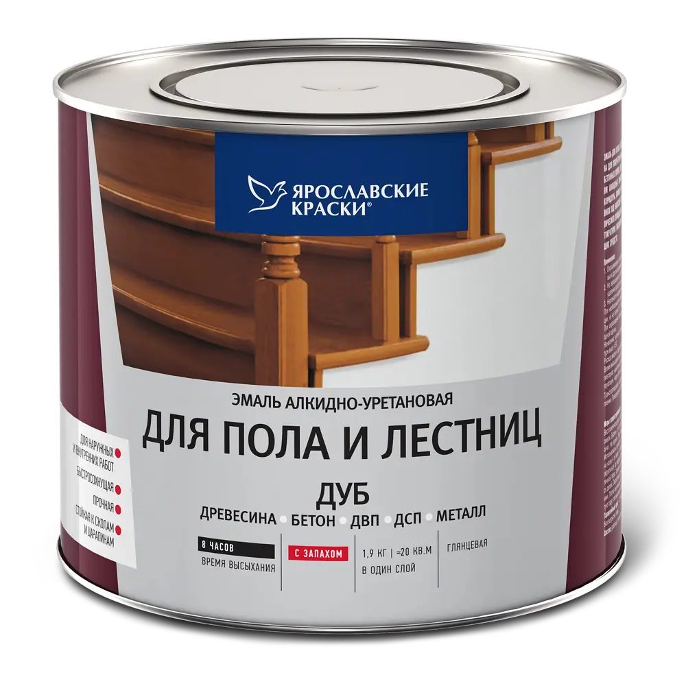 Эмаль для пола и лестниц 1.9 кг цвет дуб Santreyd STLM-2123366