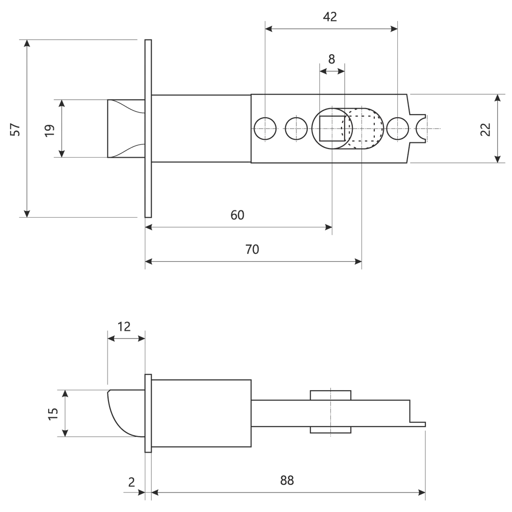Ручка-кноб AVERS с замком и фиксатором для межкомнатных дверей 82001733 STLM-0016924 - Вид №5